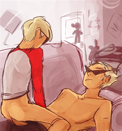 Rule 34 Anal Blonde Hair Bro Strider Brothers Clothed Dave Strider