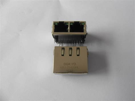Tab Up Rj45 Ethernet Connector With 101001000base Transformer 12