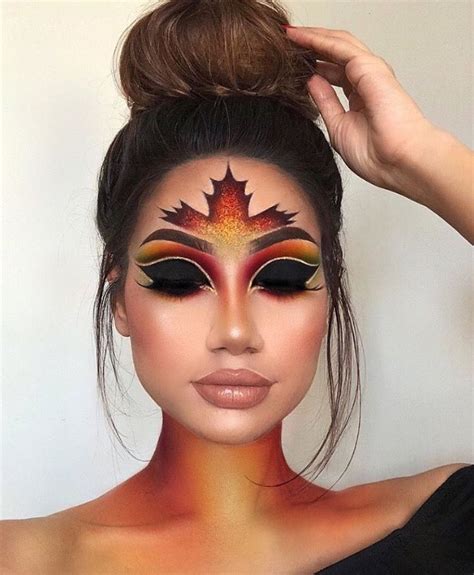 Pin By Adl On Artsy Halloween Makeup Easy Fall Makeup Looks Crazy