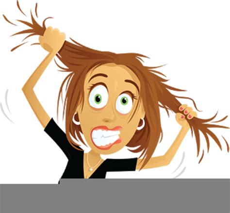 Woman Pulling Hair Out Clipart Free Images At Vector Clip