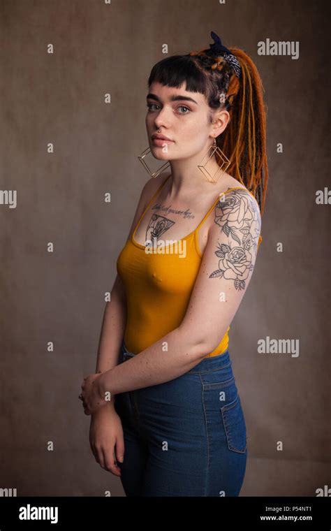 Woman With Pierced Nipples Hi Res Stock Photography And Images Alamy