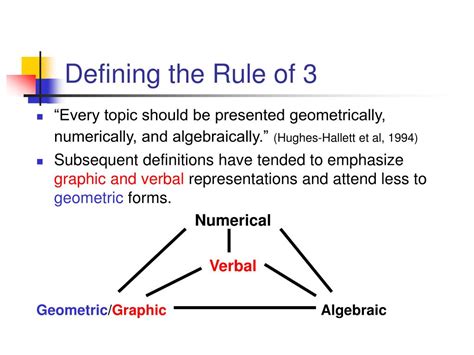 Ppt Exploring The Rule Of 3 In Elementary School Math Teaching And