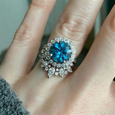 London Blue Topaz Engagement Rings Ocean Blue Bridal Shower 101