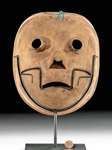 Sold Price Vintage Tlingit Wood Mask W Expressive Face May 4 0120