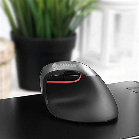 J Tech Digital Wireless Ergonomic Vertical Mouse For Small Hands With Usb Nano Transceiver Aa