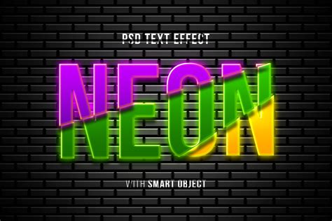 Neon Light Text Effect Mockup Graphic By Rifaudin28 · Creative Fabrica