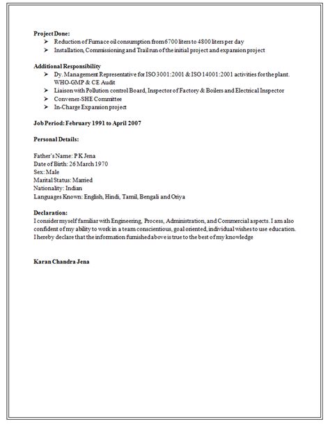 Declaration is used to say that the information you provided in your resume or cv is genuine. Over 10000 CV and Resume Samples with Free Download ...