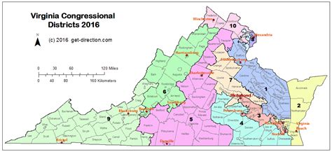 2017 Congressional District Map Of Virginia Map