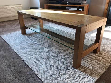 Sonoma By Marks And Spencer Solid Oak Coffee Table With Shelf In