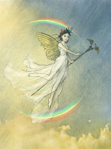 Iris Rainbow Goddess Greek Goddess Fairy Art Archival Art Print 85