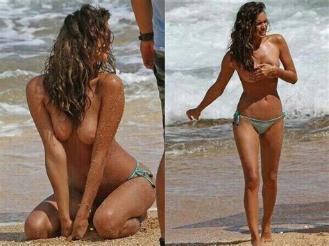 Cazan a Irina Shayk en topless durante una sesión de fotos en Hawai
