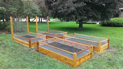Grow all your plants in one convenient place with this greenes 4 ft. Buy Four Raised Bed Gardens