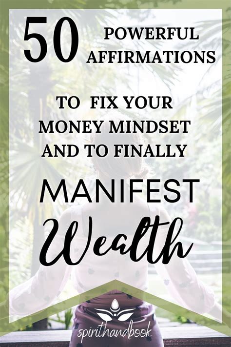 50 Positive And Powerful Affirmations To Attract Money Spirithandbook