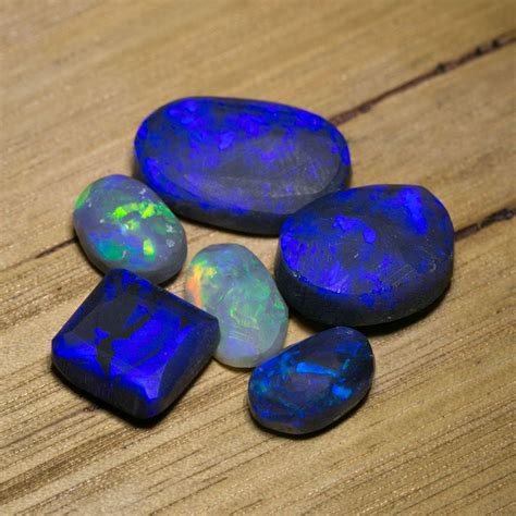 Blue Opal Rubs Blue Opal Crystal Aesthetic Mineral Stone
