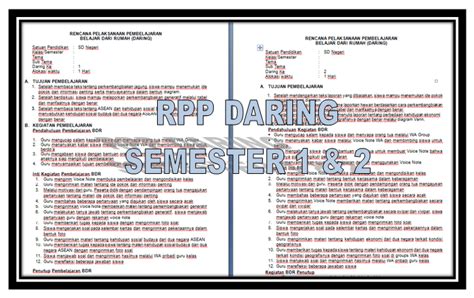 Itulah postigan admin tentang download rpp daring kelas 1 semester 2 revisi 2021, mudah mudahan bisa bermanfaat kepada bapak guru dan ibu guru di seko. RPP Daring Kelas 5 Satu Lembar Halaman Tahun 2021 Semester ...