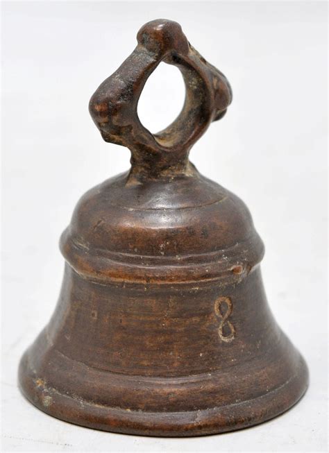 Antique Brass Small Temple Bell Original Old Hand Crafted Fine Etsy