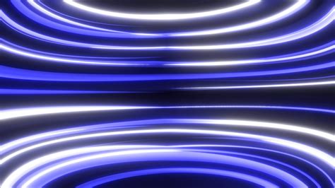 Blue Luminous Lines Raised From Magical Energy Lines And Stripes On A