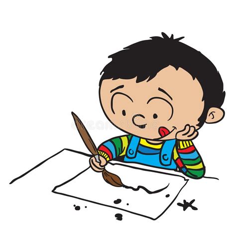 Desenho Do Rapaz Pequeno Ilustração Stock Ilustração De Desenho