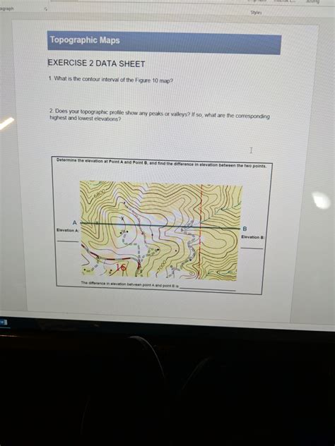 Suppose that you are an engineer planning a route for a. Earth Science Topographic Map Worksheet Answer Key - Best Map Collection