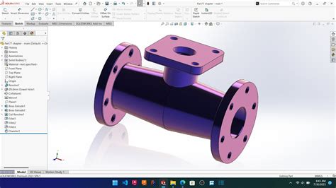Ex 73 Solidworks Chapter 2 Ball Valve Youtube