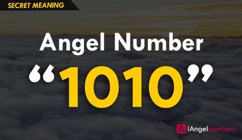 Not a lot of people know about the meaning of 1010 and often ignore the signs. 1010 Angel Number Meaning - 10:10 Significance & Symbolism ...