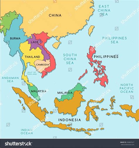 Map Of South Asia Countries World Map