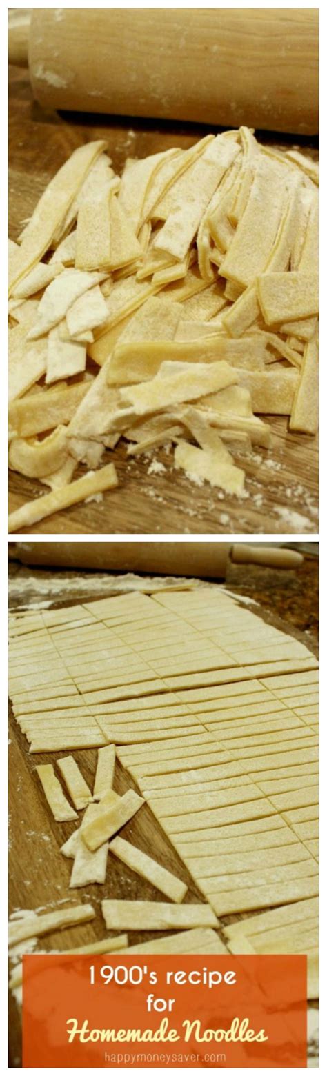 Vintage Brown Buttered Homemade Noodles Recipe ~ Easy To Make And Taste