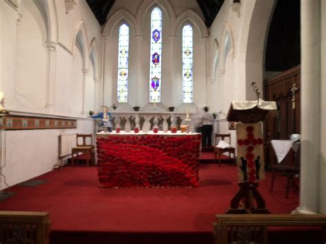 Altar Ready For Remembrance Sunday Parish Of Seacroft