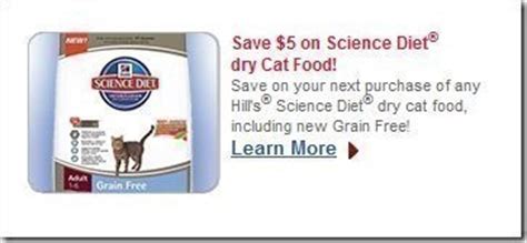 If you have cats and want to have the best food, the coupons can give some benefits. $5 off Hill's Science Diet Dry Cat Food (NEW Link) + *HOT ...