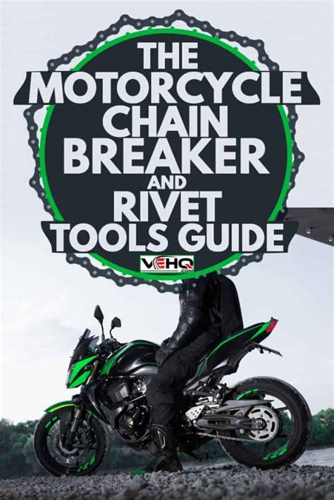 With a few exceptions, most using the chain tool with the riveting tip and anvil installed, press the end of each pin a little at a time to create rivets. The Motorcycle Chain Breaker and Rivet Tools Guide