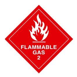 Dangerous Goods Sign Flammable Gas Class 2 1 250mm W X 250mm H