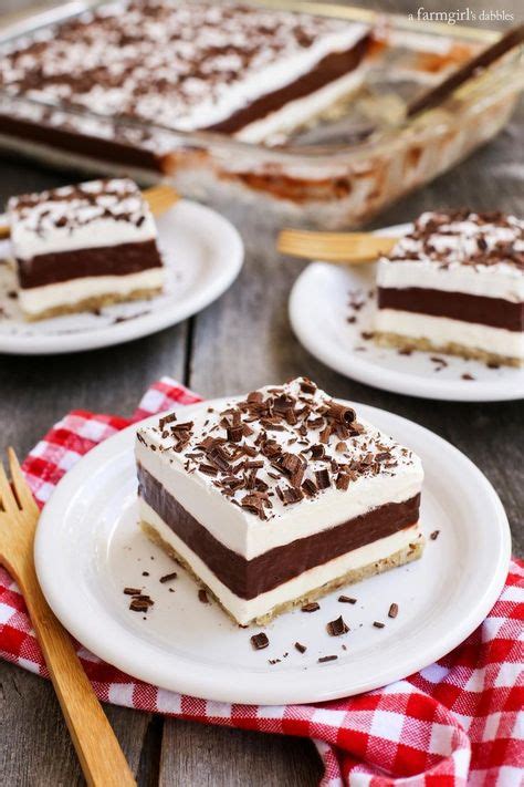 Easy Four Layer Chocolate Dessert Recipe In 2019 Chocolate Desserts Easy Chocolate Desserts