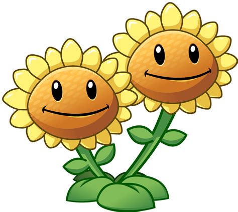 Image Twin Sunflower Hdpng Plants Vs Zombies Wiki The Free