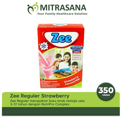 Jual Zee Regular Strawberry Honey 350 Gr Susu Untuk Pertumbuhan