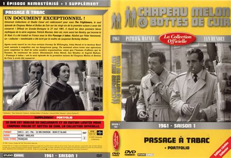 Les aventures de deux agents des services secrets britanniques : Jaquette DVD de Chapeau melon et bottes de cuir 1961 ...