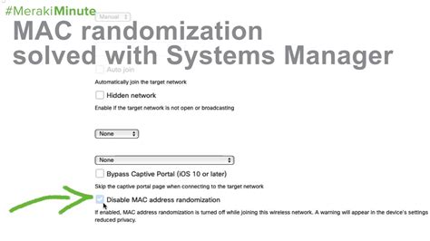 Mac Randomisation Solved With Systems Manager Youtube