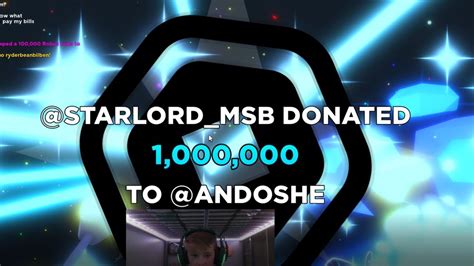 donation 1m robux in pls donate youtube
