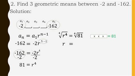 Geometric Mean Formula Example