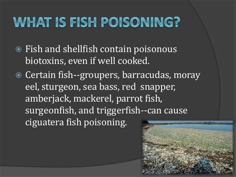Evaluate The Causes And Sources Of Fish Poisoning