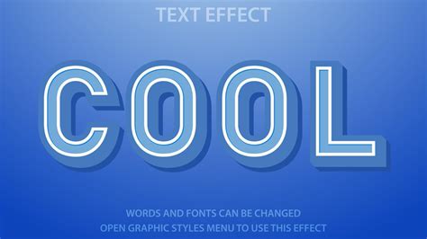 Cool Text Effect Vector Illustration Editable 4697676 Vector Art At