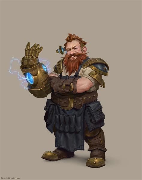 Dwarf Artificer By Forrest Imel Imaginarydwarves Fantasy Dwarf