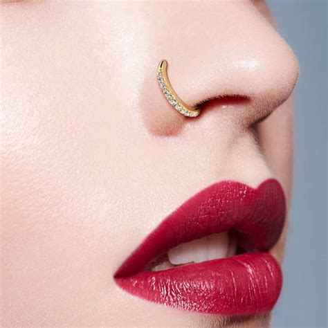 14kt Gold Bendable Hoop Rings Artwells Body Art Cute Nose Rings
