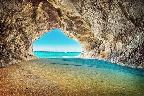 Beach Sea Rock Water Blue Cave Summer Holiday Relaxation Pikist