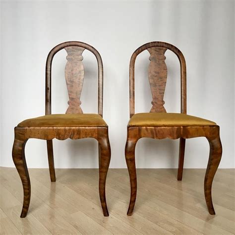 We believe in helping you find the product that is right for you. Set of Two Swedish Satin Birch Chairs, 1910s For Sale at ...