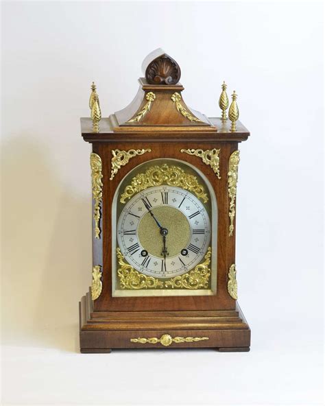 19th Century Walnut Cased Lenzkirch Mantle Clock
