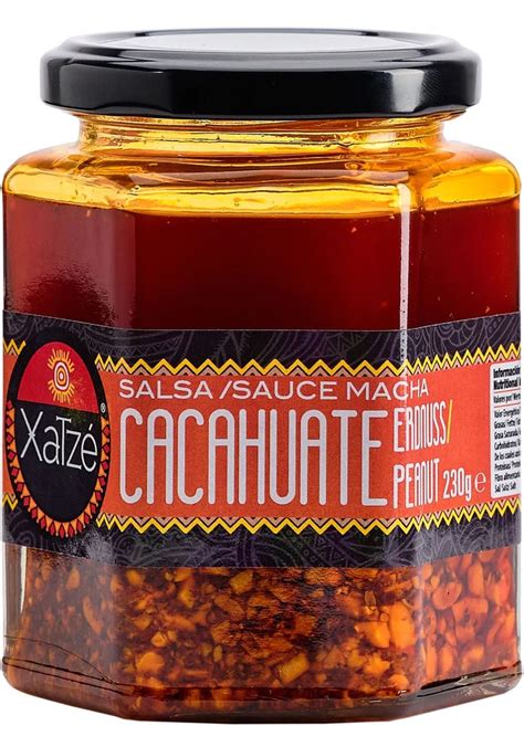Xatze Salsa Macha Cacahuate 230 G Mexicaneater Salsa Chili Pepper Sesame Seeds Peanut