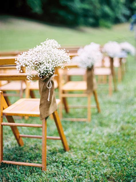 Simple Wedding Ceremony Chair Decorations Diary Decoration