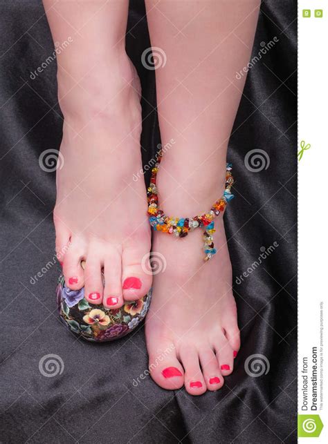 Pedicure Female Feet Closeup Stock Image Image Of Aromatherapy