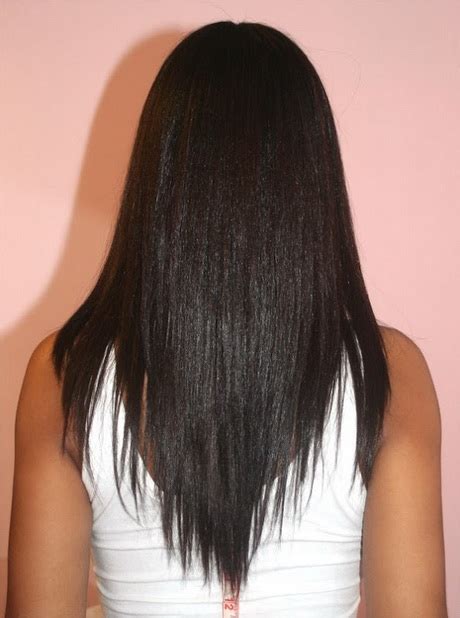 With this haircut, thick hair is no longer hard to tame! V shaped haircut long hair