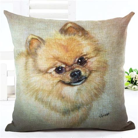 Sketch And Painting Dog Cushion Cover Dog Pet Pillow Cases Soft Pillow